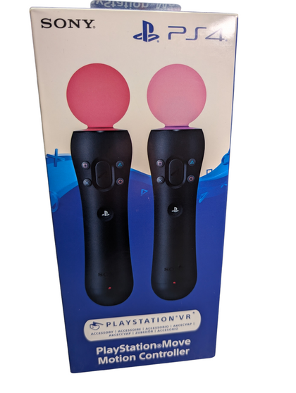 BRAND NEW Sony PlayStation 4 VR Motion Controller - Twin Pack Wireless Controller - Black - PRESTON STORE