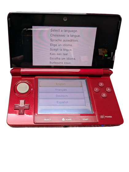 RED NINTENDO 3DS  CONSOLE PRESTON STORE