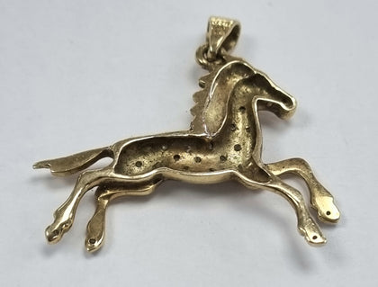 9ct gold horse charm