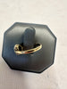 9ct Yellow Gold Dark Blue and Clear Gem Ring - Size N
