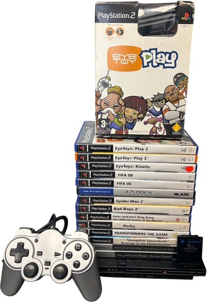 Playstation 2 Slim Console Movie & EyeToy Play Bundle