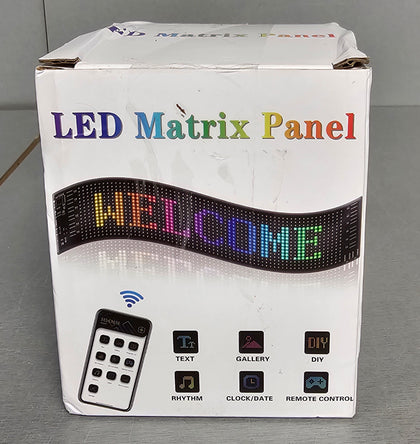 **September Sale** BT App Control LED Car Sign, Programmable Flexible USB 5V LED Matrix Panel Waterproof, Custom Text Pattern Animation Scrolling