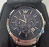 Emporio Armani AR2448 Silver Blue Navy Wristwatch for Men