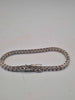 925 Sterling Silver Bracelet W/ Cubic Zirconia Stones - 4mm Wide - 16.50 Grams - 8" Long *BRAND NEW*