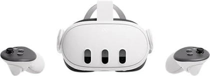 Meta Quest 3 Virtual Reality Headset with Control Pads and Box