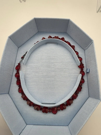 BOXED Swarovski Somnia Necklace Red Hearts ❤️