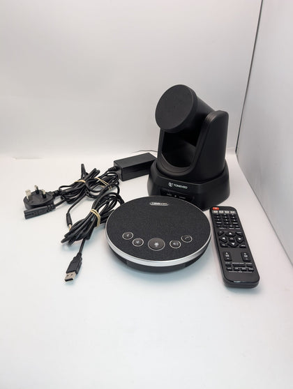 Tongveo PTZ  TV-V10H Tracking Camera with Table Microphone - Black