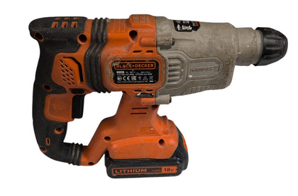 Black and Decker Hammer Drill Cordless with 1.5Ah Battery and Charger 