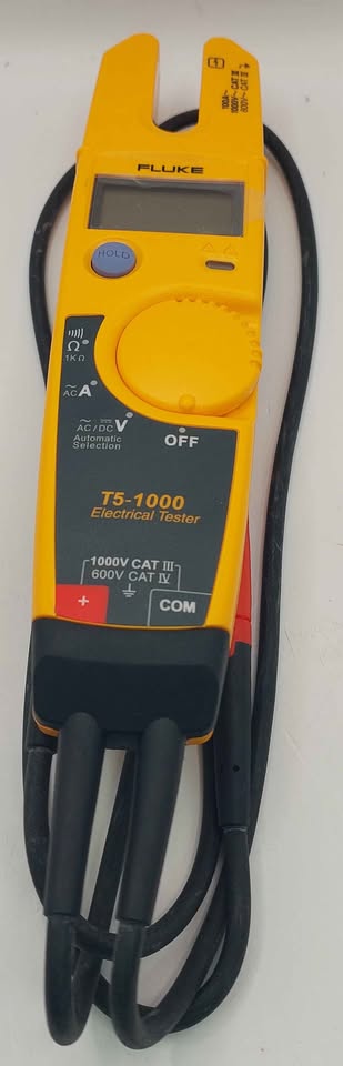 Fluke T5-1000 voltage tester unboxed yellow