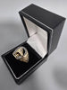 9CT Gold Ring with Horse Head 375 5.4G Size T