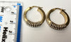 9ct gold hoop creole earrings