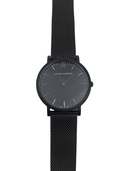 ***Black Friday Sales*** Larsson and Jennings 38MM black Lugano Milanese Band Swiss Made Watch