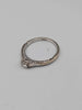 18ct White Gold Ladies Ring With 0.5ct Diamond Stones - Size P - 2.54 Grams