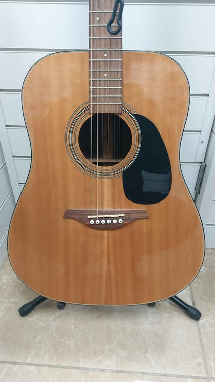 Vintage acoustic Guitar V900N dark wood stain style light scratches on reverse. Does not effect sound