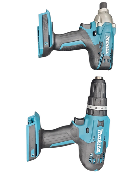 Makita 18V Cordless Combi Drill And Impact Driver Set With 2x 2.0AH Batteries And Charger, Boxed And Cased (DK18922AX2)