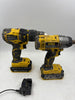 Stanley FatMax 18V Cordless Brushless Combi Drill & Impact Driver Twin Kit 2 x 2.0Ah in Yellow | Plastic