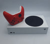 Microsoft Xbox Series S 512GB white console with red controller and all leads UNBOXED