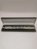 9K Gold Bracelet with Stones Hallmarked(375) and Tested 53.2G in weight 8" Length