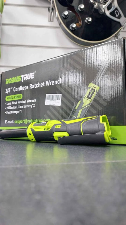 ROBUSTRUE 21V RATCHET WRENCH W/ 2* 2.0AH BATTERY, WITH BOX *LIKE NEW*