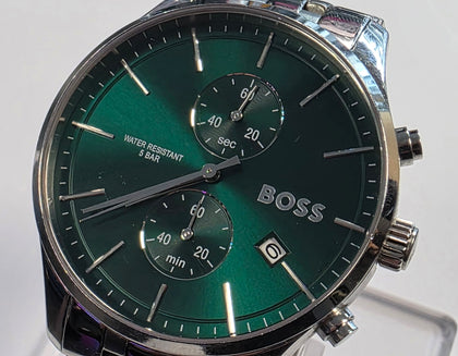 Hugo Boss Men's Watch - Green Face