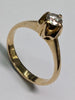 18CT GOLD DIAMOND RING (QUARTER CARAT) SIZE M