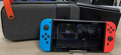 Nintendo switch with case and docking station