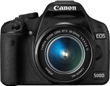 Canon EOS 500D dslr camera with 18-55mm lens