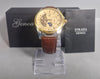 Genoa Automatic Brown Leather Strap Watch