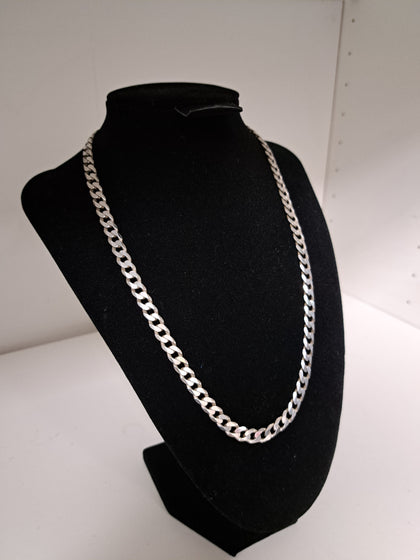 925 Silver Curb Chain - 20Inch/5mm - 30.28g - Great Yarmouth