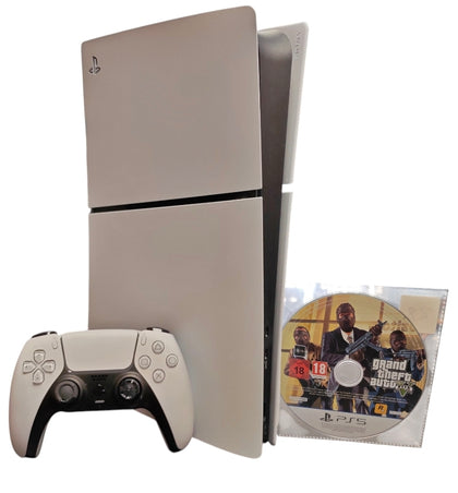 Sony PlayStation 5 Slim 1TB Disc Edition w/GTA 5**Unboxed**