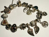 Pandora 8” Bracelet + 17 Charms with Safety Chain