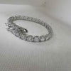 925 CZ Silver Bracelet 22g 8" BOX INCLUDED Never Used