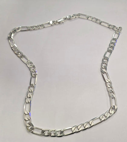 925 Silver figaro chain 22