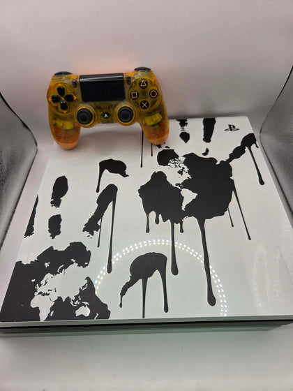 Sony Playstation 4 Pro Console, 1TB Death Stranding White (No Game), Unboxed