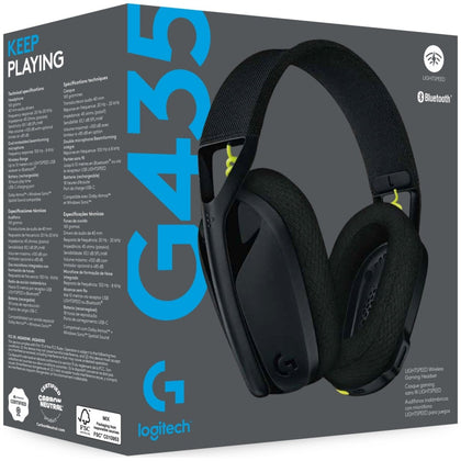 Logitech - G435 Lightspeed Wireless Gaming Headset - Black