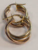 9ct White & Yellow Gold Earrings