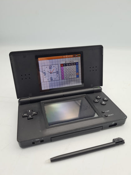 Nintendo DS Lite black Console with original pen and original charger UNBOXED