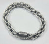 Silver Chunky Rolo Chain Link Bracelet