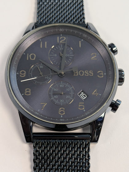 Gents Blue Metal Hugo Boss Watch