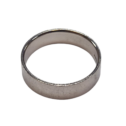 PLATINUM WEDDING BAND RING SIZE W 10.43G PRESTON STORE.