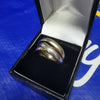 9K Gold 3-Joint Ring, 6.3Grams, 375 Hallmarked, Size: P, Box Included