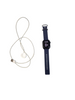 For Apple Watch Series 8 45mm Watch Band(Black Grey)