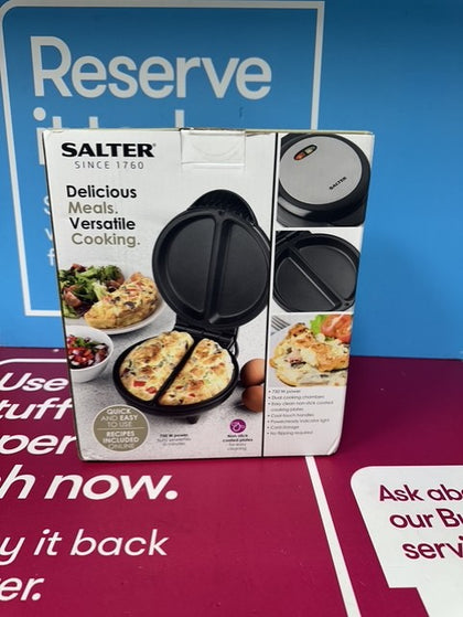 SALTER OMELETTE MAKER BLACK BOXED