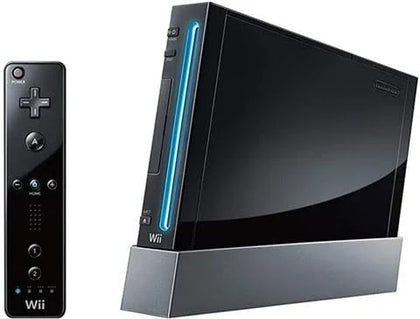 Black Wii Console with Wii fit board