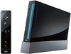 Black Wii Console with Wii fit board