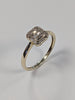 9ct gold square diamond ring