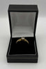 22ct (916) yellow gold ring size Q with white stones 3.9g & box