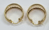 9ct Gold Basket Weave Earrings