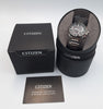 Citizen Eco-Drive Chronograph Stainless Steel Bracelet Watch with black face, with original box, spare links and papers