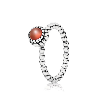 Pandora July Birthstone Ring Size-N